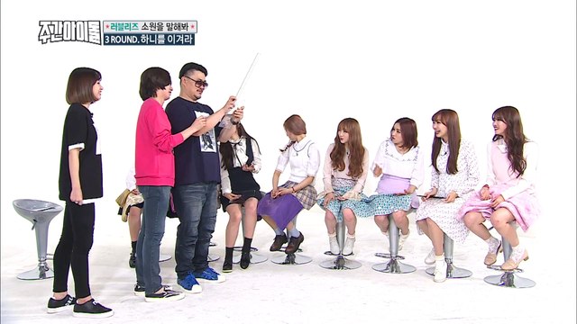 [150511] EXID Hani vs Lovelyz open one s mouth wide
