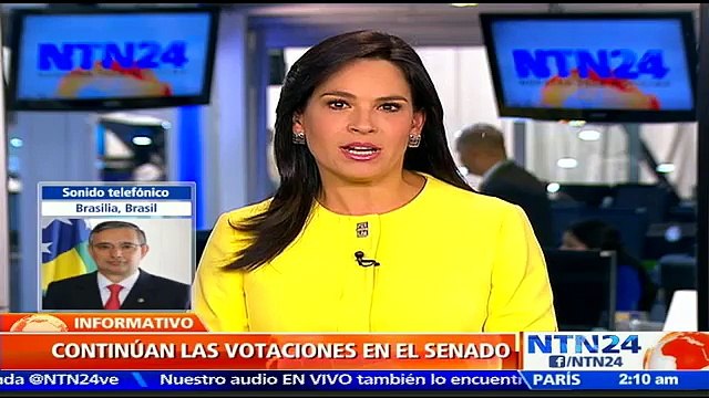 Senador brasileño dice en NTN24 que resultados sobre posible juicio político contra Rousseff podrían salir el jueves en la mañana