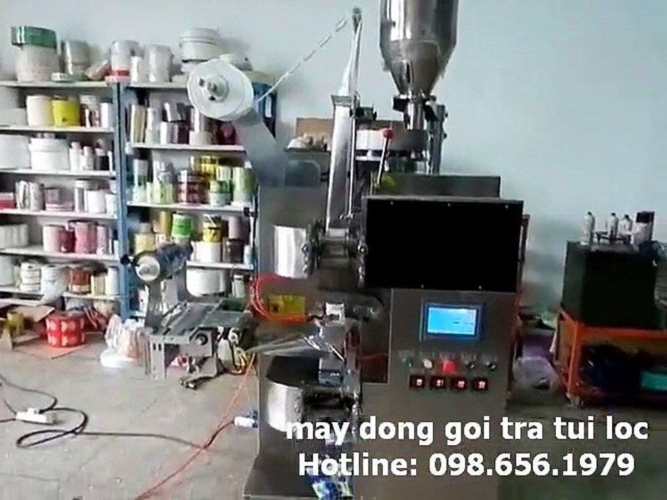 máy đóng gói trà túi lọc tự động, máy đóng gói trà lọc Lh: 0986561979