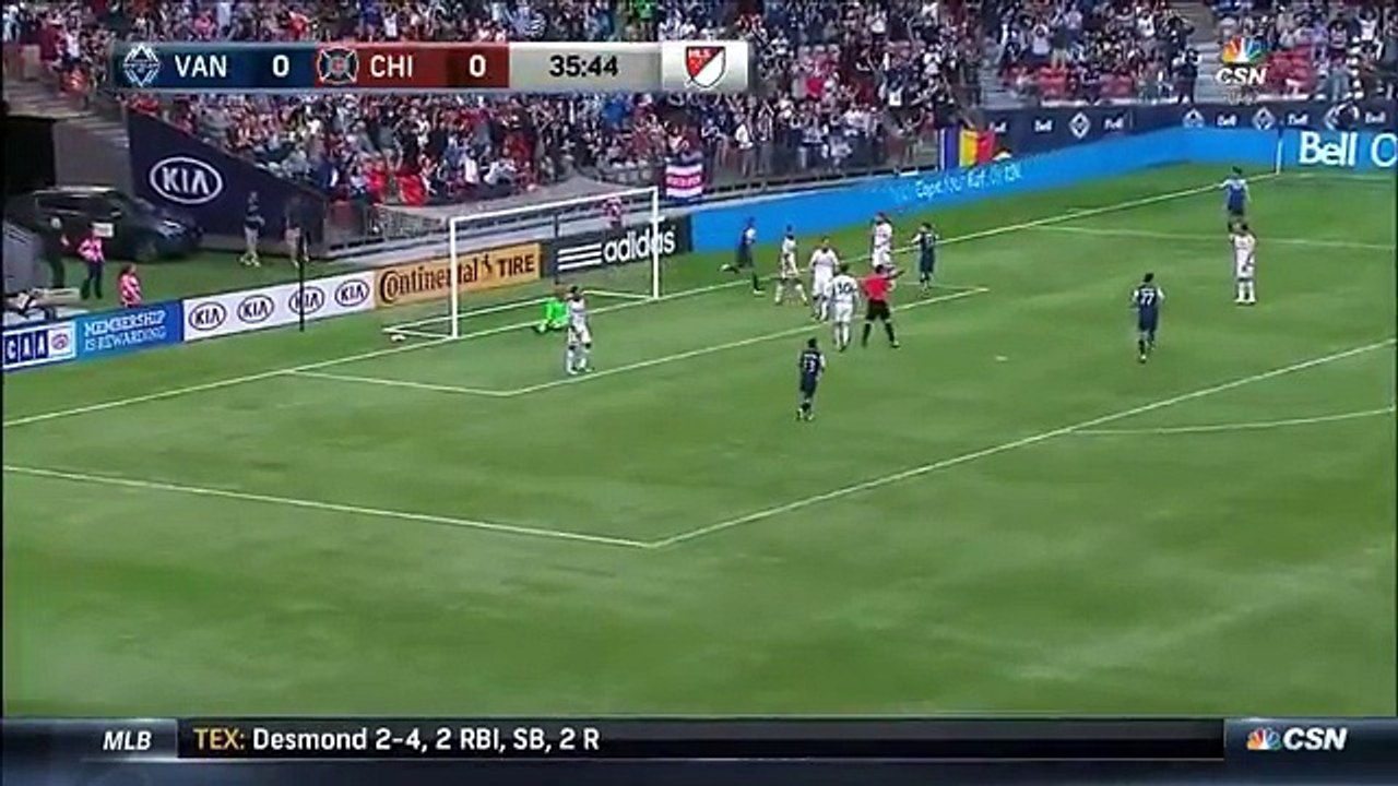 Blas Perez Goal -  Vancouver Whitecaps FC 1-0 Chicago Fire - MLS - 11-05-2016