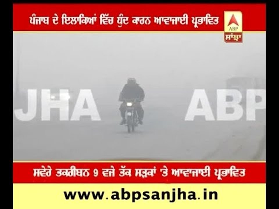 Dense fog in Punjab