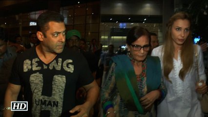 Is marriage on the cards Salman Iulia spotted with family at Airport