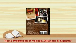 PDF  Home Production of Vodkas Infusions  Liqueurs Read Online