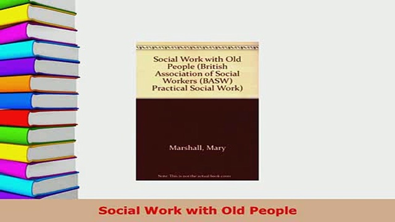 PDF  Social Work with Old People  EBook