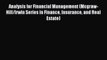 Read Analysis for Financial Management (Mcgraw-Hill/Irwin Series in Finance Insurance and Real