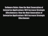 [Read book] Software Rules: How the Next Generation of Enterprise Applications Will Increase