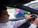 On the path to self-driving-cars: Optima’s CEO Jamil Mazzawi test-driving the Autopilot of Tesla