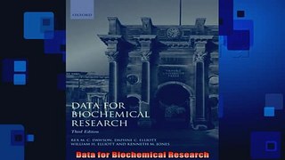 READ book  Data for Biochemical Research Full EBook