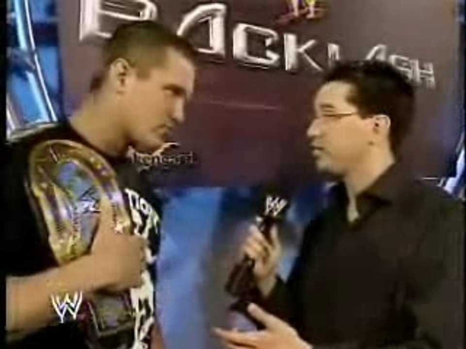 WWE Backlash - Randy Orton Interview