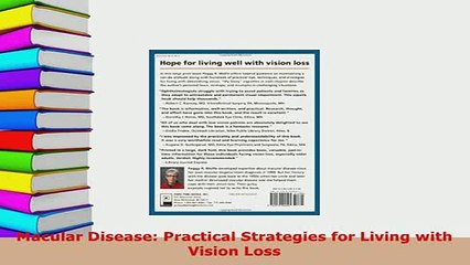 Download  Macular Disease Practical Strategies for Living with Vision Loss  Read Online