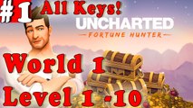 Uncharted: Fortune Hunter Gameplay Walkthrough Guide | World 1 | Level 1-10 iOS Android
