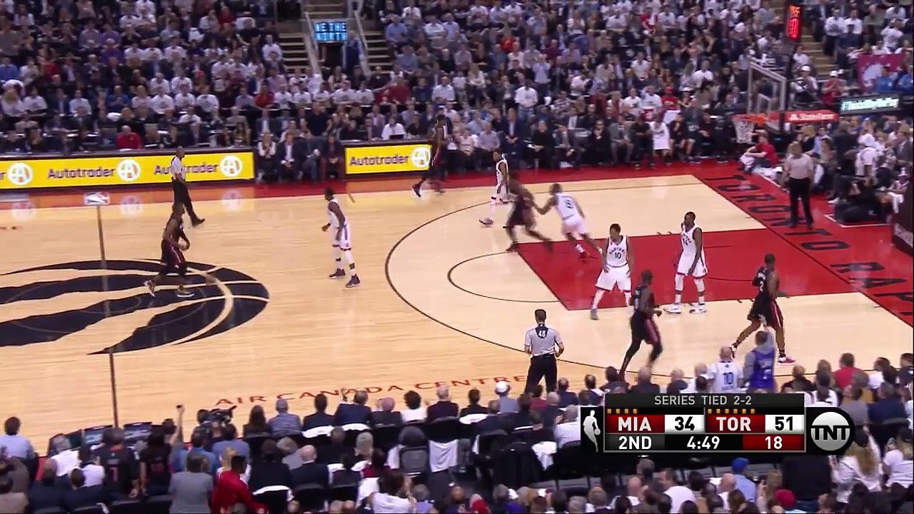 Biyombo Blocks Dwyane Wade