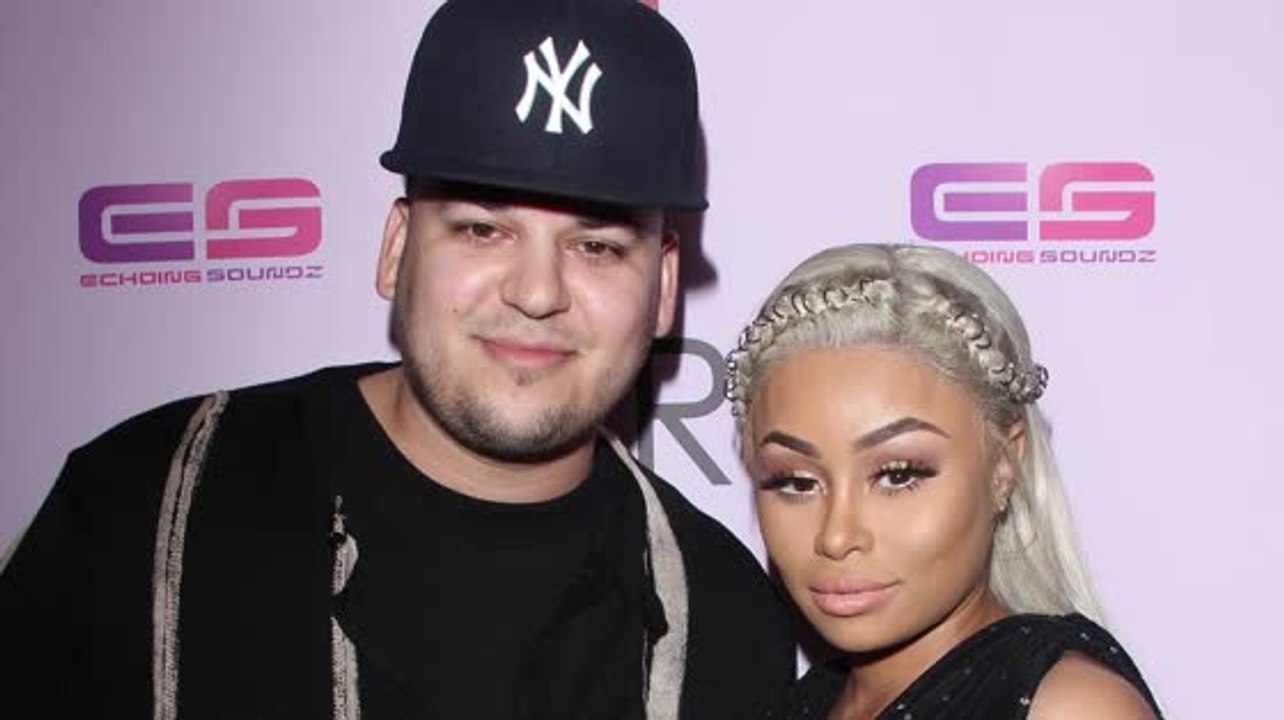 Die schwangere Blac Chyna und Rob Kardashian bei der 'Chymoji' Veröffentlichung in Hollywood