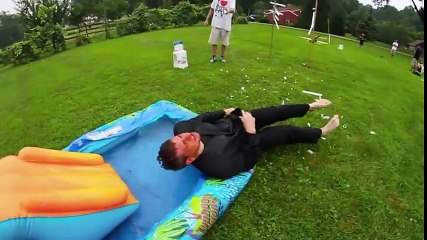 Strange and stupid people. Why this guy hurt himself