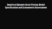 [Read book] Empirical Dynamic Asset Pricing: Model Specification and Econometric Assessment