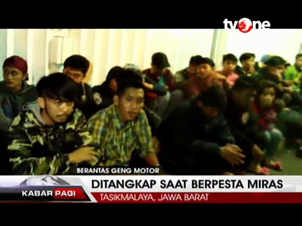 20 Anggota Geng Motor Ditangkap saat Pesta Miras di Jalanan