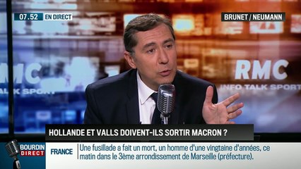 Brunet & Neumann: Valls et Hollande doivent-ils exclure Emmanuel Macron du gouvernement ? - 12/05