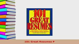 Download  101 Great Resumes P  Read Online