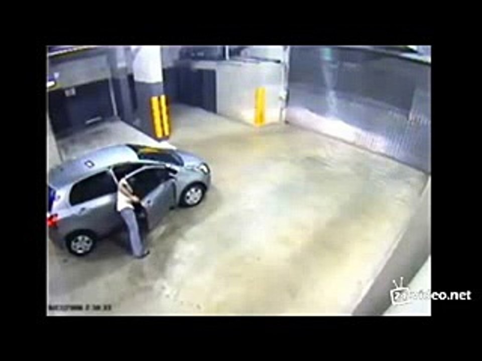 Car kick its owner