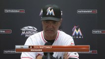 Don Mattingly -- Miami Marlins vs. Milwaukee Brewers 05-10-2016.