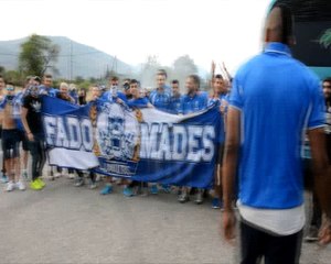 Φίλαθλοι ΠΑΣ Λαμία στην επιστροφή από Ναύπακτο