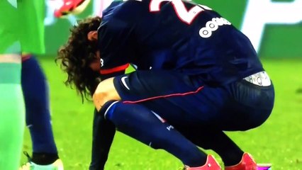 Soccer player gets hit in the balls!