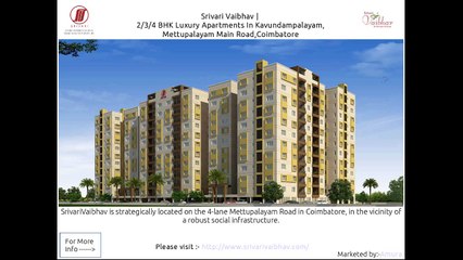 Srivari Vaibhav - Residential Property Near R.S.Puram,Sai Baba Colony in Coimbatore For Sale