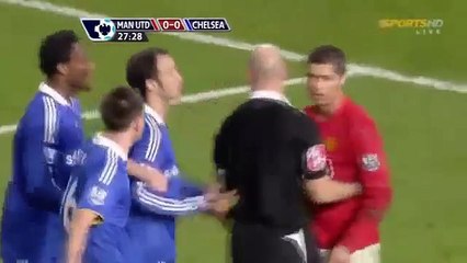 Ricardo Carvalho Vs Cristiano Ronaldo - FIGHT - Manchester United Vs Chelsea