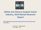 Global and Chinese Surgical Suture Industry, 2016 Market Research Report