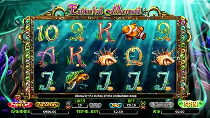 Enchanted Mermaid ilmainen kasino kolikkopeli NextGen Gaming Video Esikatselu