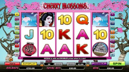 Cherry Blossoms ilmainen kasino kolikkopeli NextGen Gaming Video Esikatselu
