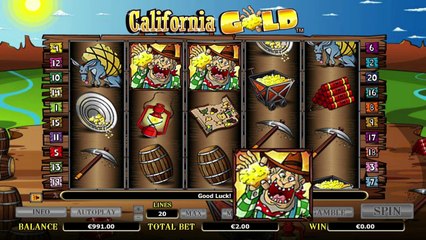 California Gold ilmainen kasino kolikkopeli NextGen Gaming Video Esikatselu