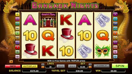 Bangkok Nights ilmainen kasino kolikkopeli NextGen Gaming Video Esikatselu