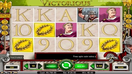 Victorious ilmainen kasino kolikkopeli NetEnt Video Esikatselu