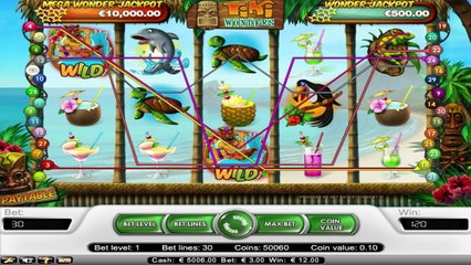 Tiki Wonders ilmainen kasino kolikkopeli NetEnt Video Esikatselu