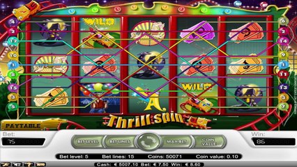 Thrill Spin ilmainen kasino kolikkopeli NetEnt Video Esikatselu