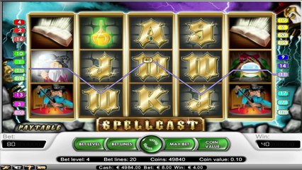 Spellcast ilmainen kasino kolikkopeli NetEnt Video Esikatselu