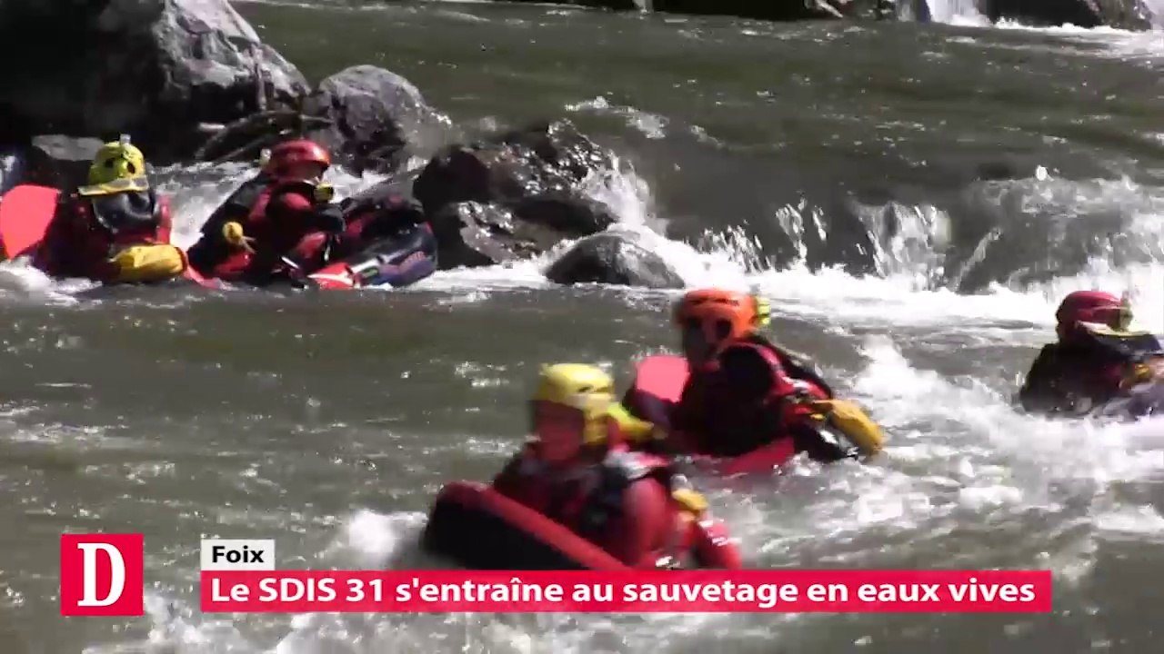 Entraînement du SDIS 31 à Foix
