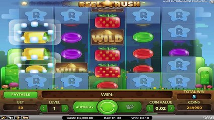 Reel Rush ilmainen kasino kolikkopeli NetEnt Video Esikatselu