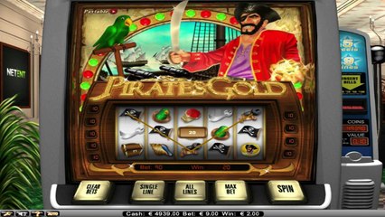 Pirates Gold ilmainen kasino kolikkopeli NetEnt Video Esikatselu