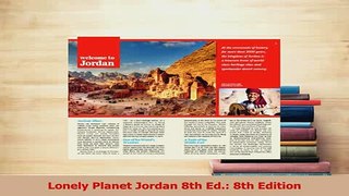 Read  Lonely Planet Jordan 8th Ed 8th Edition Ebook Free