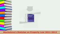 PDF  Blackstones Statutes on Property Law 20112012  Read Online