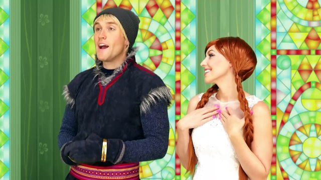 Frozen Anna and Kristoff Wedding? In Real Life with Frozen Elsa & Evil Cousin Asle