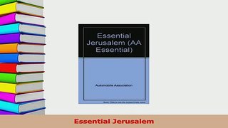 Download  Essential Jerusalem  Read Online