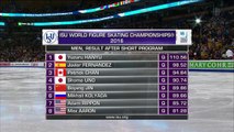Javier FERNANDEZ - post-interview SP - ISU World Championships 2016