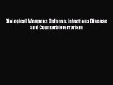 PDF Biological Weapons Defense: Infectious Disease and Counterbioterrorism  EBook