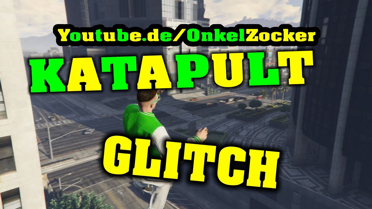 GTA 5 ONLINE FUNNY MOMENTS - GTA 5 KATAPULT GLITCH - LAUNCH GLITCH - BRIAAA - GAMEPLAY GERMAN