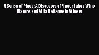 Read A Sense of Place: A Discovery of Finger Lakes Wine History and Villa Bellangelo Winery