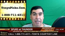 Oklahoma City Thunder vs. San Antonio Spurs Free Pick Prediction Game 6 NBA Pro Basketball Odds Preview