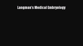 PDF Langman's Medical Embryology  EBook